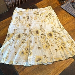Reitmans quality cotton flower print skirt